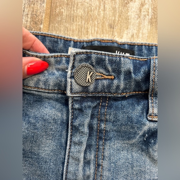 Kut from the Kloth High Rise Jane Jean Short Distressed Denim Cutoff Size 4 - Picture 4 of 10
